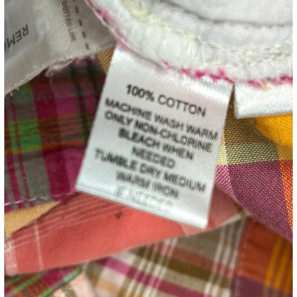 Ann Taylor LOFT Patchwork Shorts SZ 12 Pastel Nautical Beach Striped Pink - Picture 3 of 6